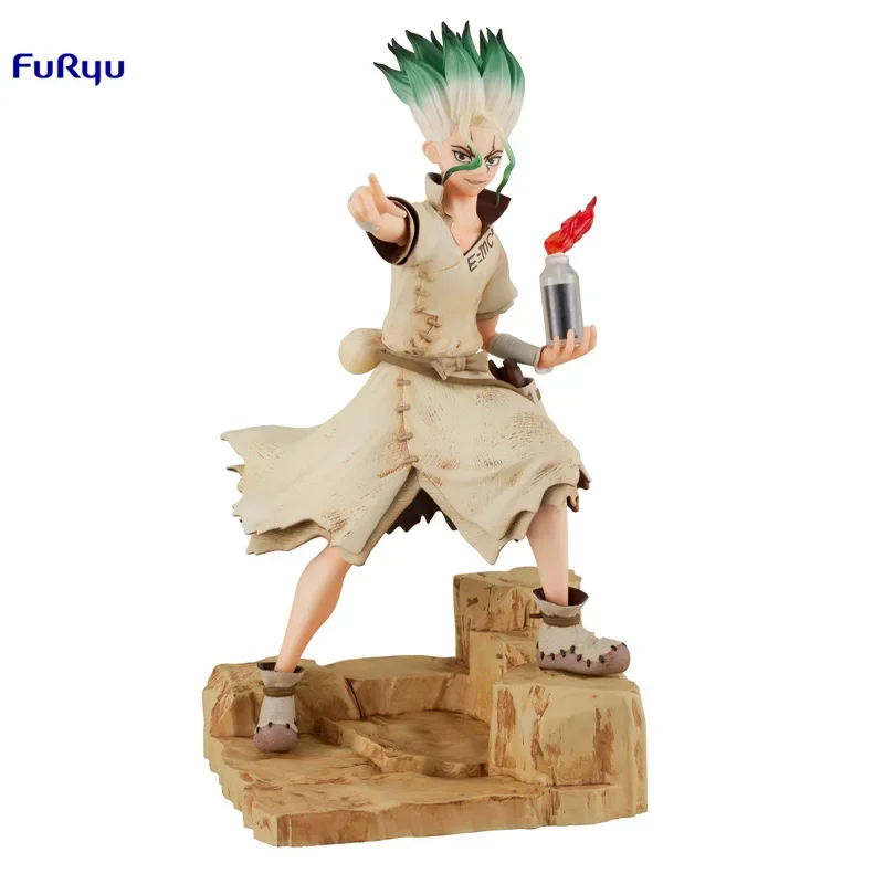 

In Stock Furyu Tenitol Dr.stone Ishigami Senku Original Genuine Anime Figure Model Toys for Boys Action Figures Collection Doll