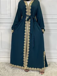 Ramadan Elegant Prayer Muslim Open Abaya Women Dress Dubai Turkey Islam Long Dress Kaftans Dresses Robe Longue Femme Vestidos