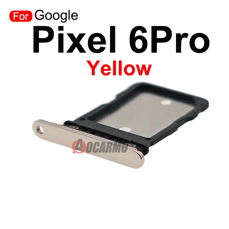 Google Pixel 6 Pro 6A SIM Card Tray Black Yellow White