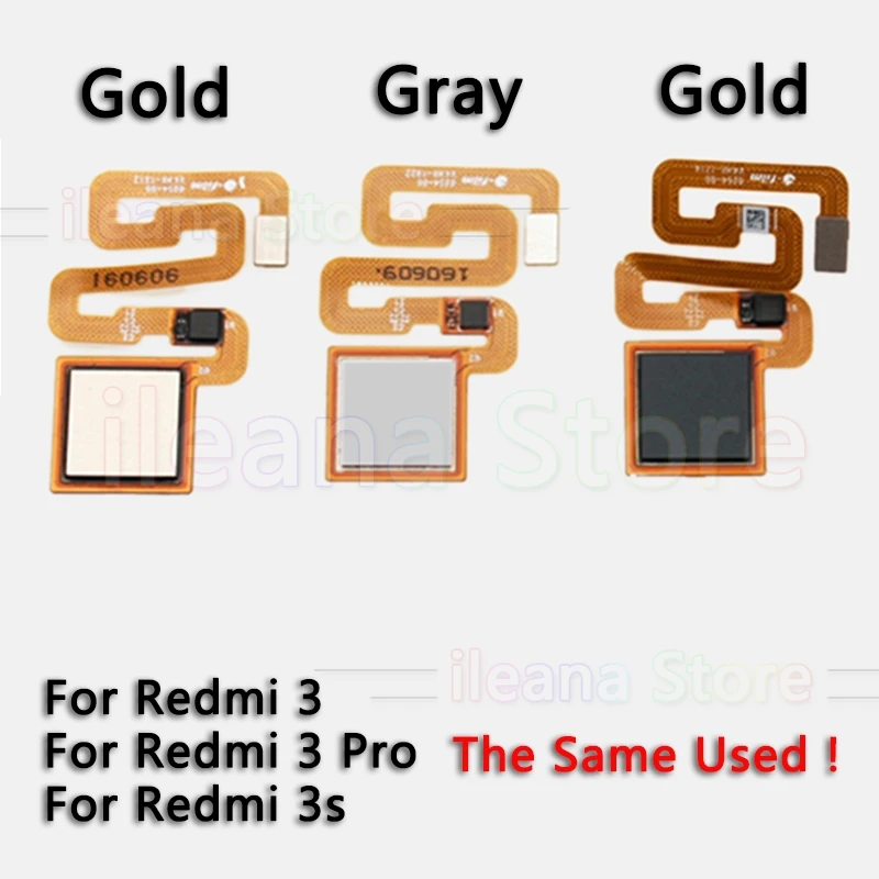 Aiinant Back Home Button Fingerprint Sensor Flex Cable For Xiaomi Redmi Note 3 3s Pro Phone Repair Parts