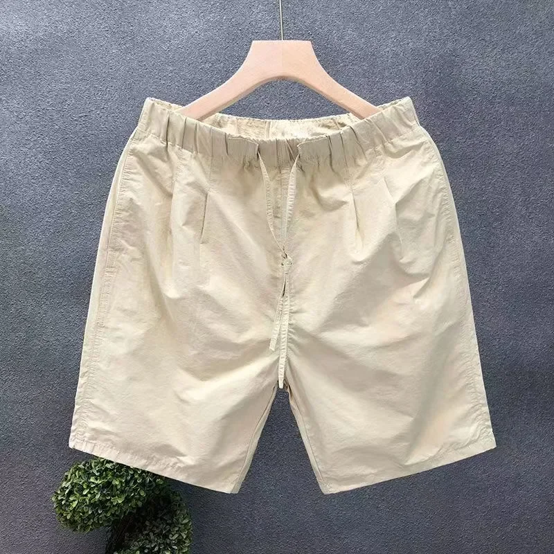 Men's Summer Sports Casual Pockets Shorts Lightweight Loose Fit Beach Pants Trendy Athletic  for Home Outdoor Wear
