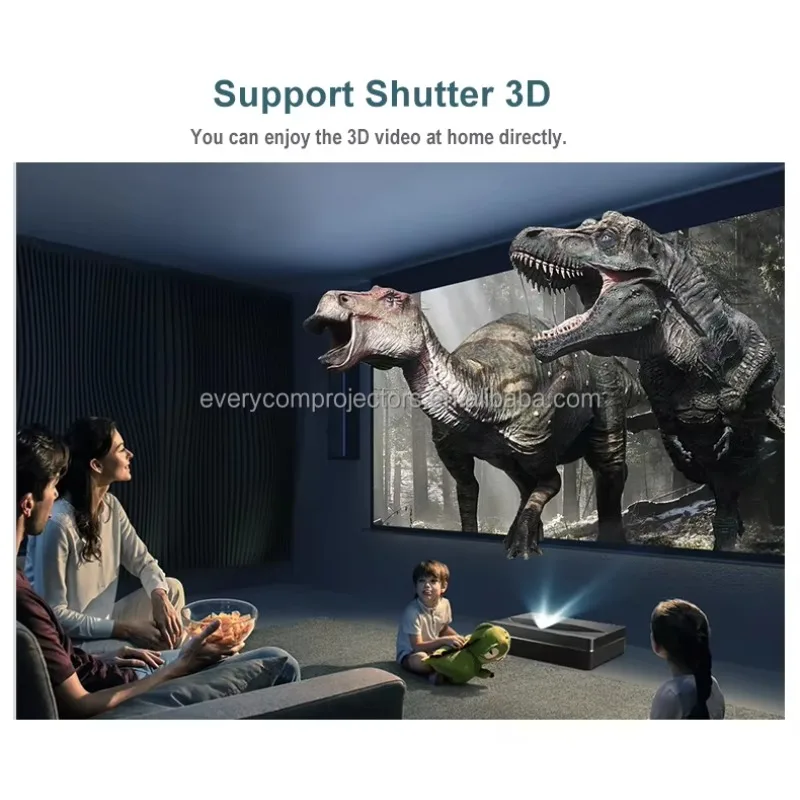 Hot Sale Everycom B7u Pro Hd Android 9 3840x2160 Dpi Projector Ultra Short Throw 4K UHD Laser Tv 3d Home Theater Projector 4K