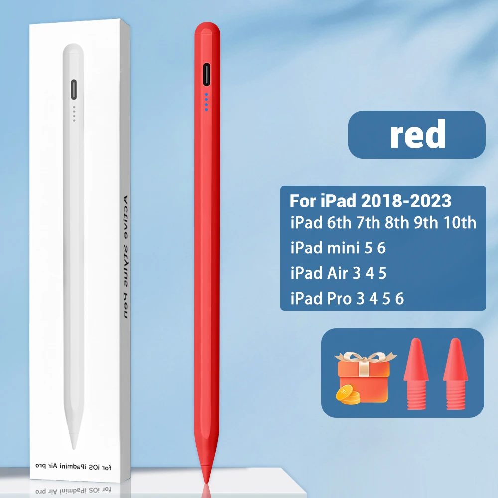 Voor iPad Potlood 2 1 Palm Afwijzing Power Display iPad Accessoires iPad 2022 2021 2020 2019 2018 Pro 11 12.9 Air Mini Stylus Pen