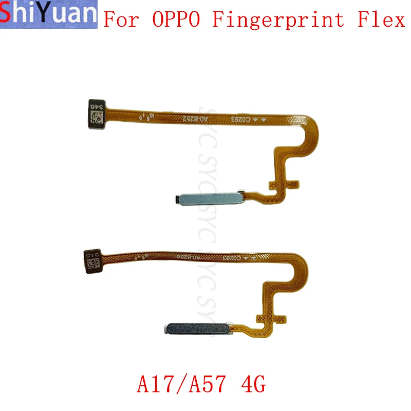 

Fingerprint Sensor Button Flex Cable Ribbon For OPPO A17 A57 4G Key Touch Sensor Flex Replacement Parts