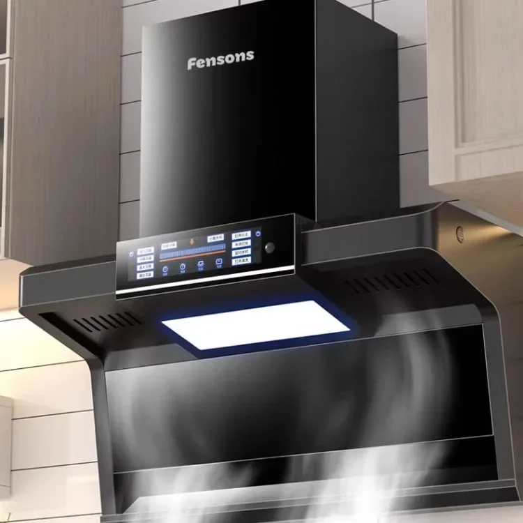 fensons suction home large suction kitchen range hood European style automatic cleaning range hood