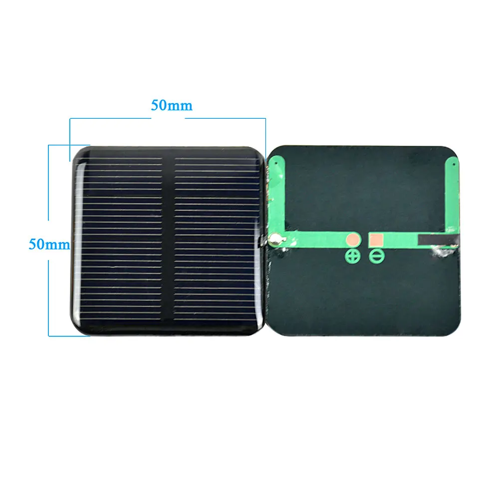 Diy Solar Panels 2V 160mA 50*50mm Monocrystalline Silicon Mini Solar Cells Generation For Battery Phone Chargers Camp Lawn Lamp