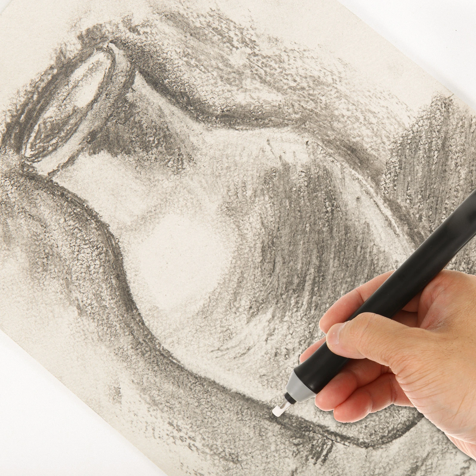 

1 set Mini Electric Eraser ABS High-quality Portable Powered Handheld Typo Correction Tool Lightweight for Artists