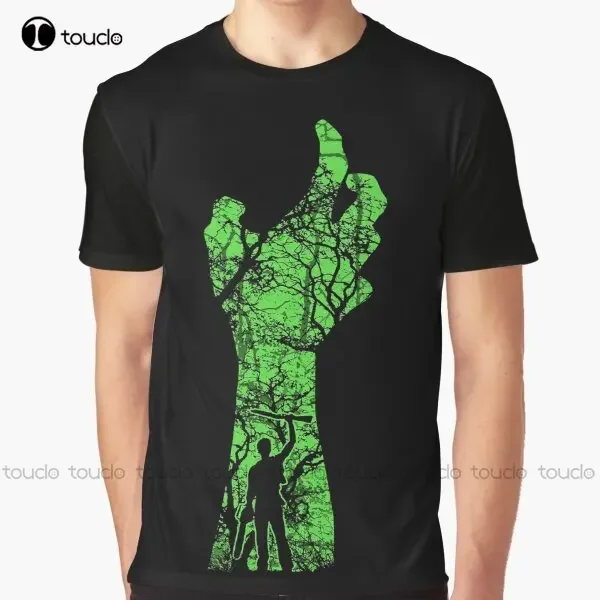 Evil Dead - Hand'S Up Graphic T-Shirt Designer T Shirts For Men Digital Printing Tee Shirts Christmas Gift New Popular Xxs-5Xl