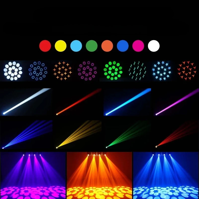 100W renderings case beam rotating shaking head DMX512 voice control stage suitable for DJ bar disco