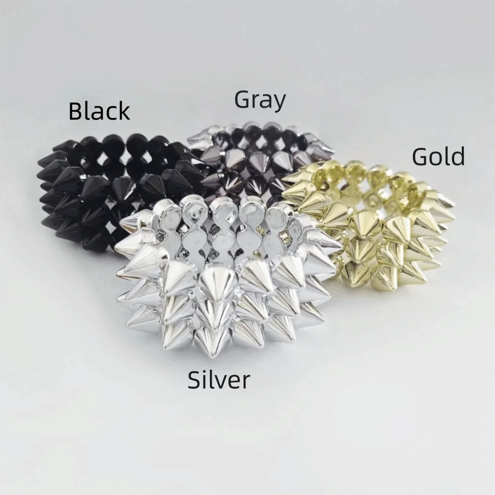 Vintage Triple Layer Stud Spiked Y2K Punk Bracelet