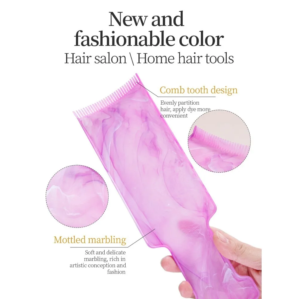 

3/8pcs Professional Hair Styling and Highlight Dyeing Set Ear Protector Mixing Stick Hair Dye Brush Dye Applicator DIY