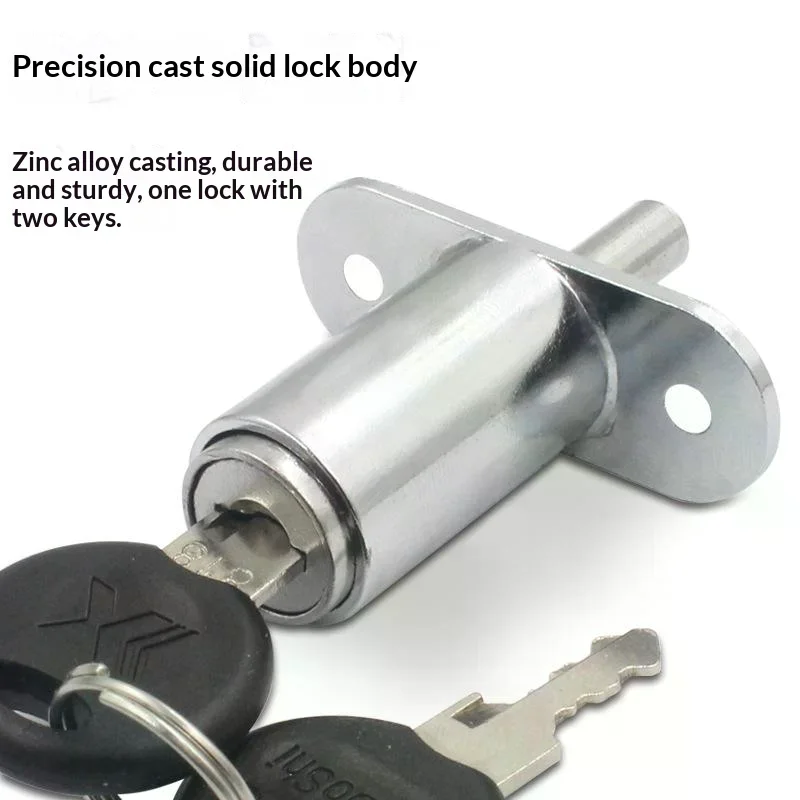 Press Type Sliding Door Lock Zinc Alloy Plunger Lock For Cabinet Drawer And Wardrobe Security