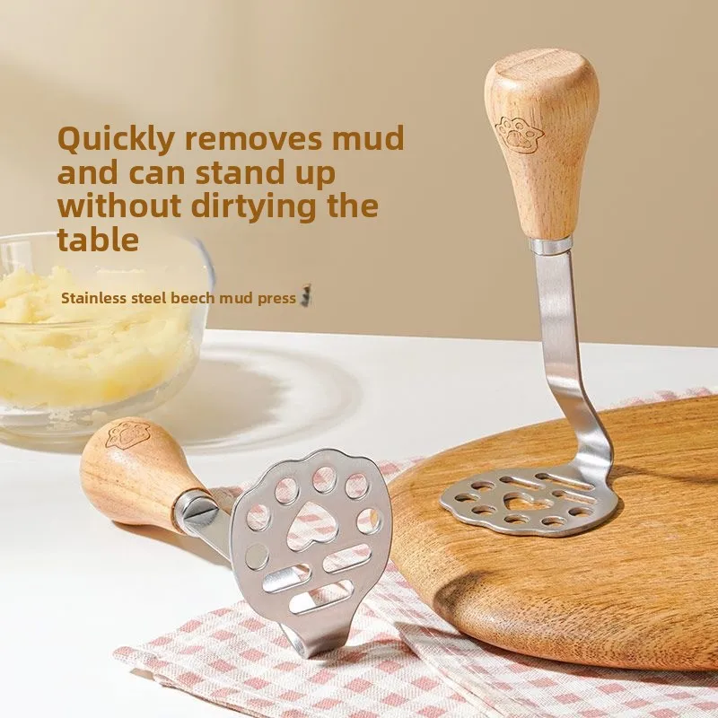 

Vertical Bear Mud Press Baby Food Supplementary Tools Stainless Steel Household Mud Press Mash Mash Mash