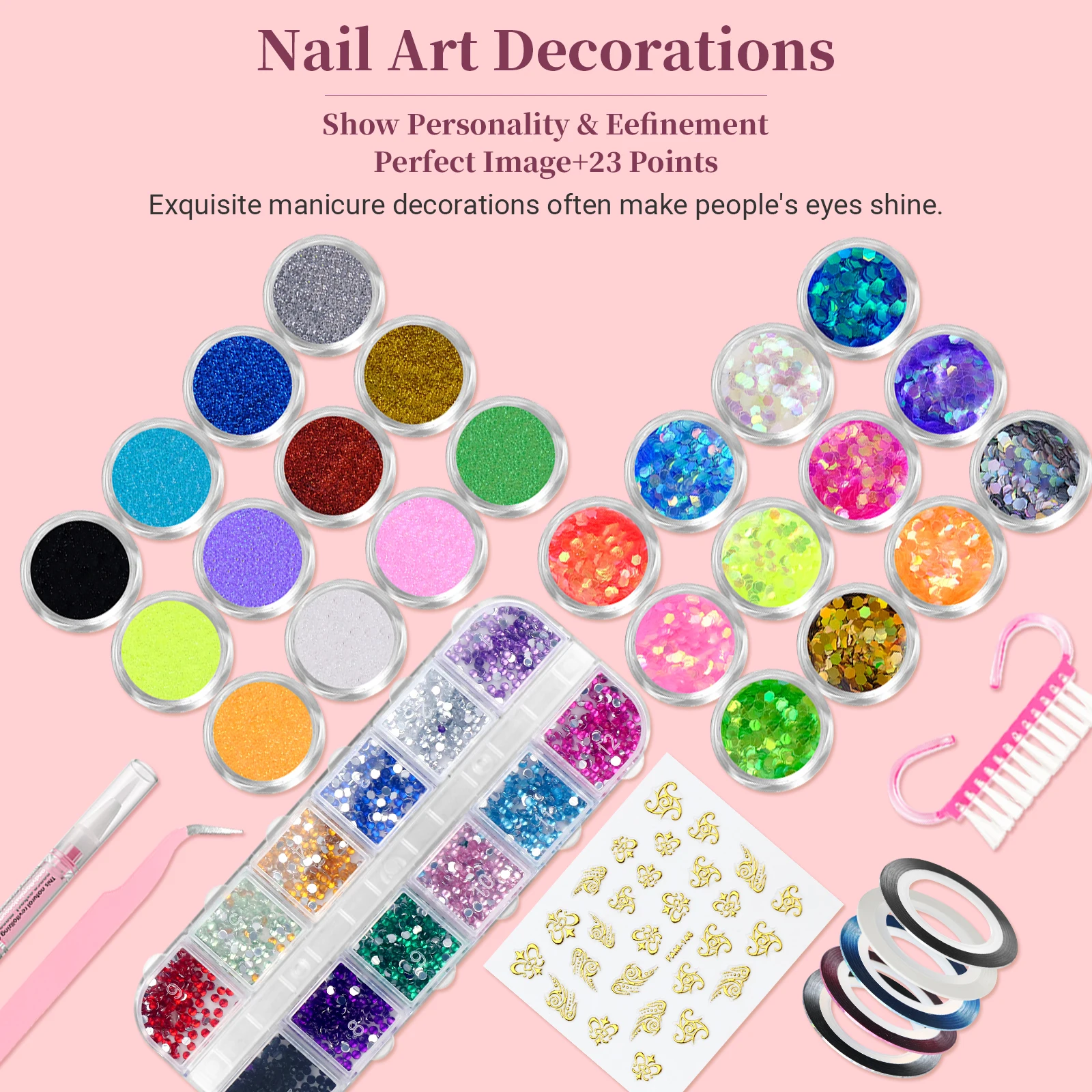 Saviland Acryl Nagelset Acryl Poeder En Vloeistof Met Nagelboor Acryl Borstelgel Nagellak Heldere Nagels Tips Nail Art Tool