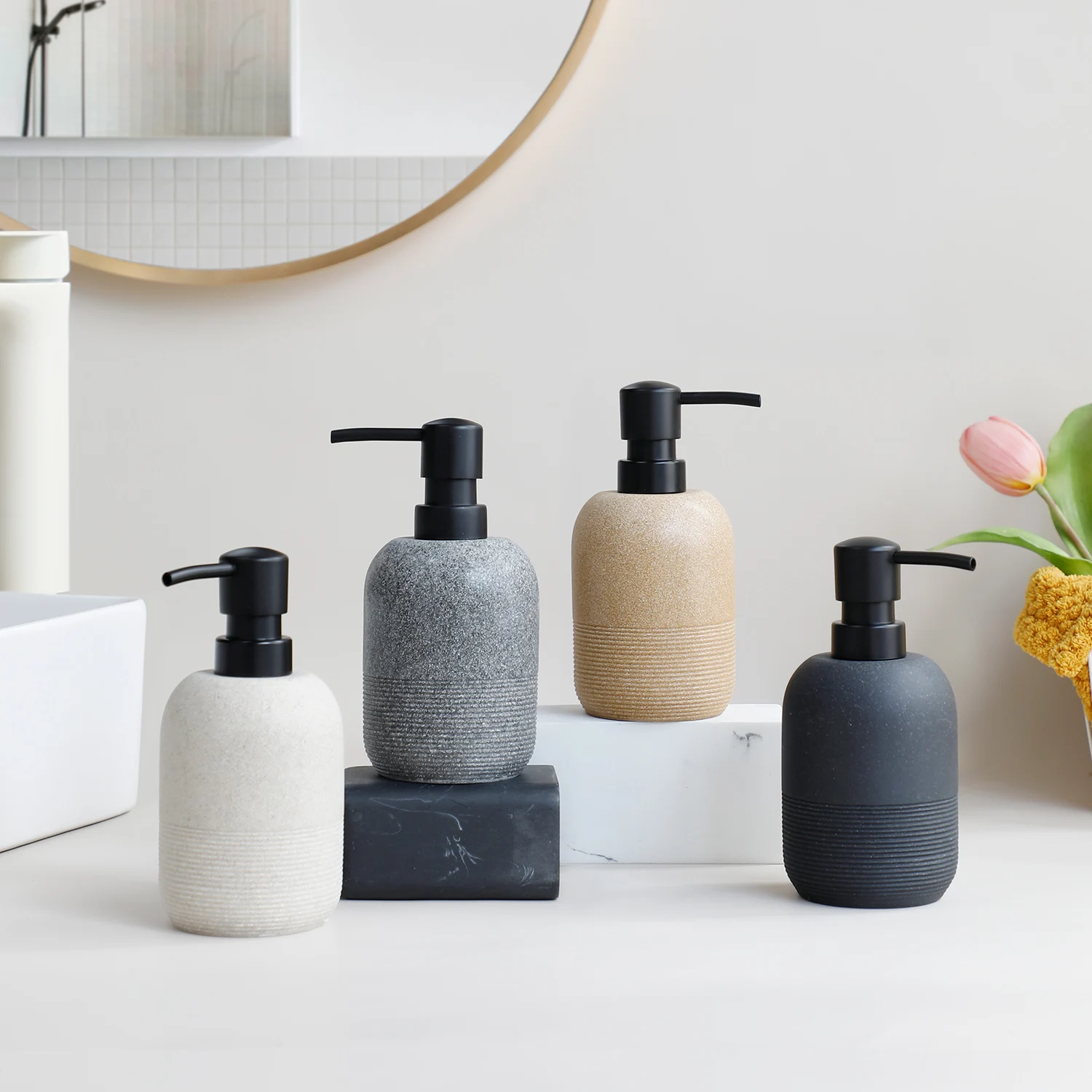 Kitchen and Bathroom Soap Dispenser, Shower Replacement Bottle, Cleaning Agent Bottle, Hand Pump Bottle, Separate Bottle