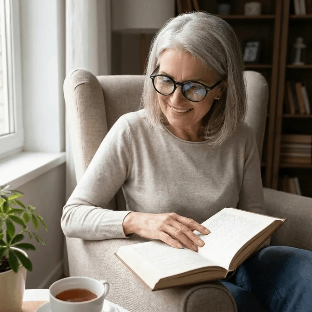Reversible Makeup Reading Glasses Flip Cover Hands-Free Presbyopia Eyewear Adjustable Portable Elder Reading Glasses Reading