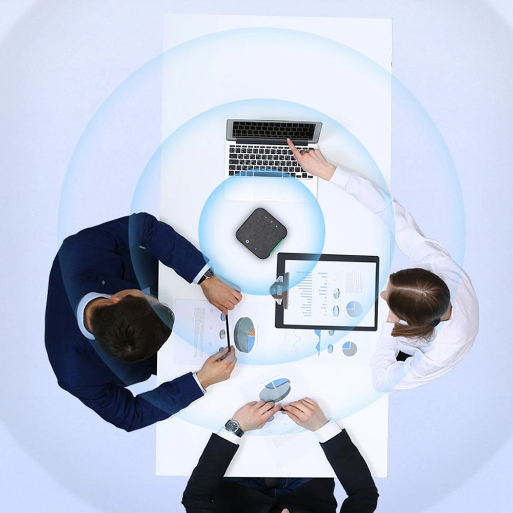 Microfono omnidirezionale vivavoce per videoconferenze wireless Microfono Bluetooth USB per PC portatile