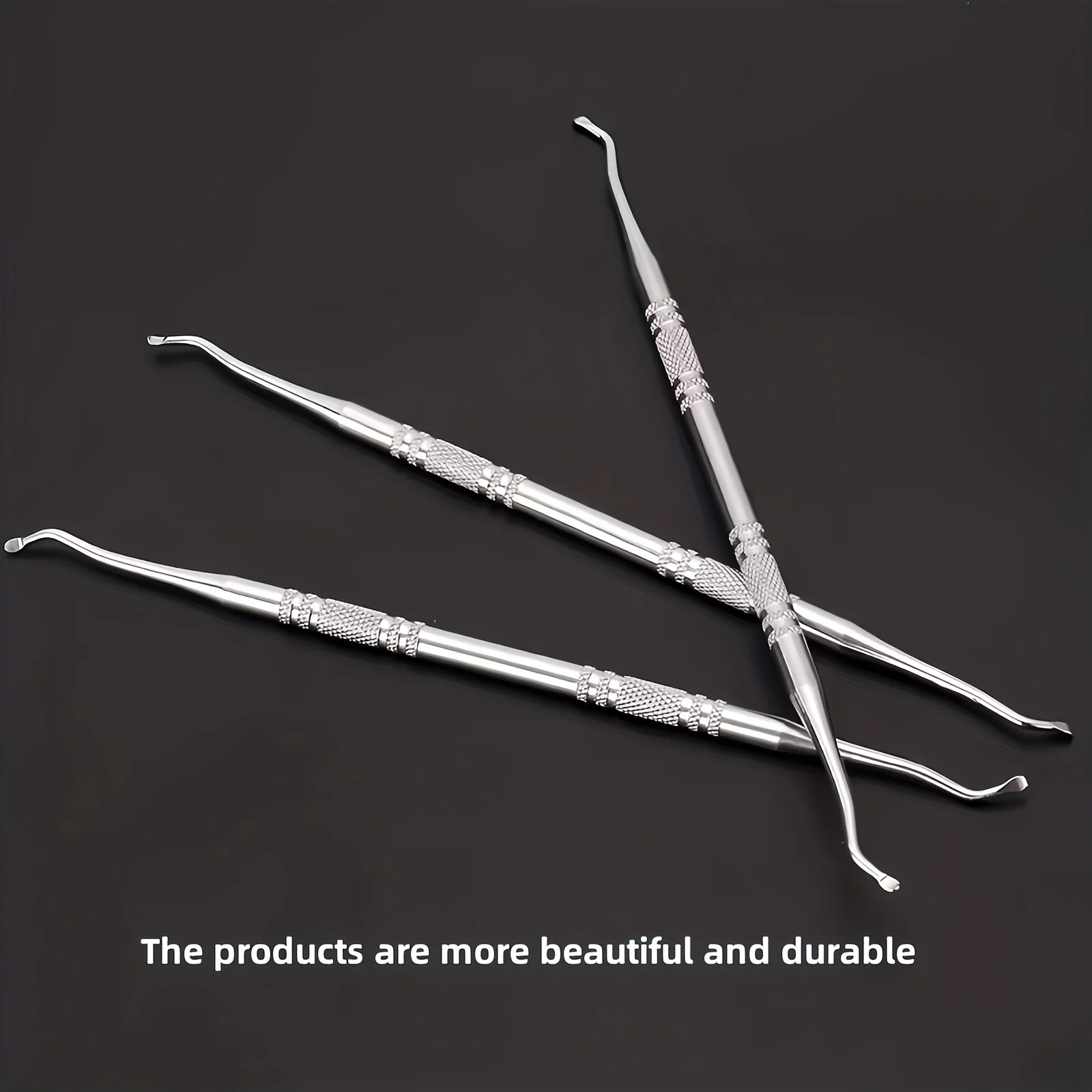 3pcs Stainless Steel Ingrown Toenail Tool, Professional Surgical Safe Nail Treatment Pedicure Tool Kit Nail Cleaner Tools