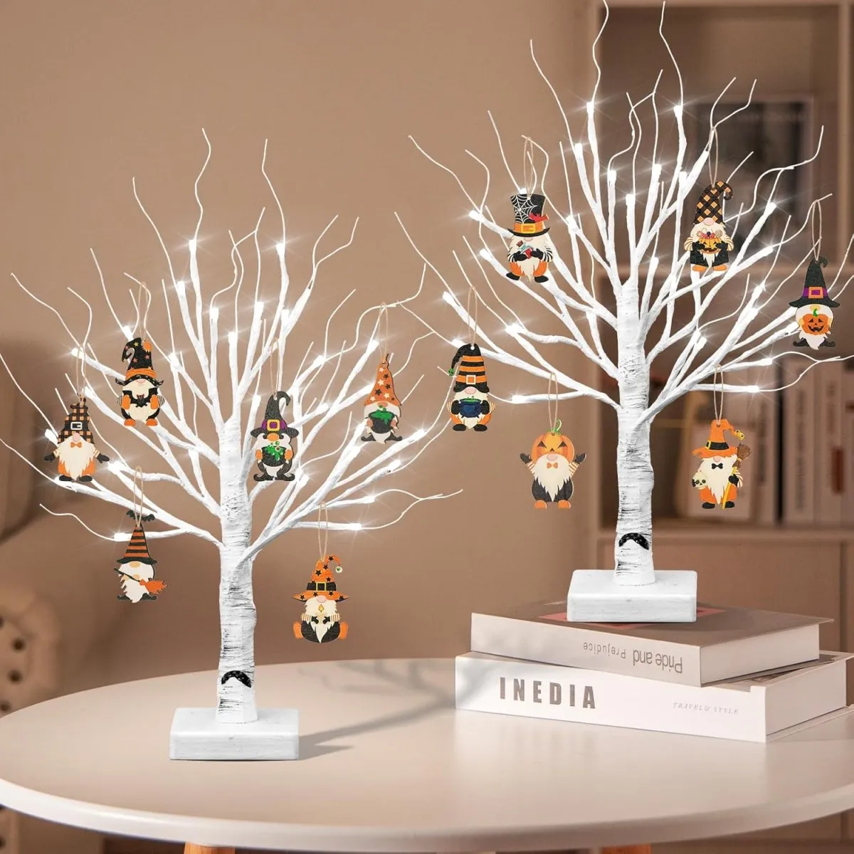 1pc 36LED White Birch Tree Artificial Branch Table Light with Adjustable Powered by 3AA or USB For Home Bedroom Festival Decor