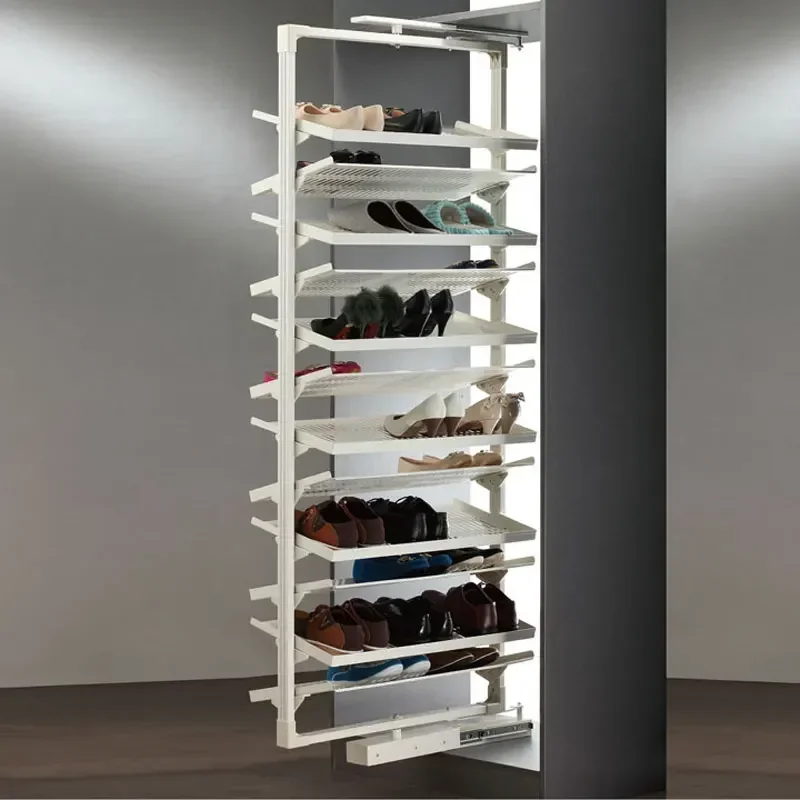 Wardrobe Accessories Metal Multi Layer Rotating Shoe Cabinet Storage Organizer Shoe Rack for Home Display Hold Shoes 1set