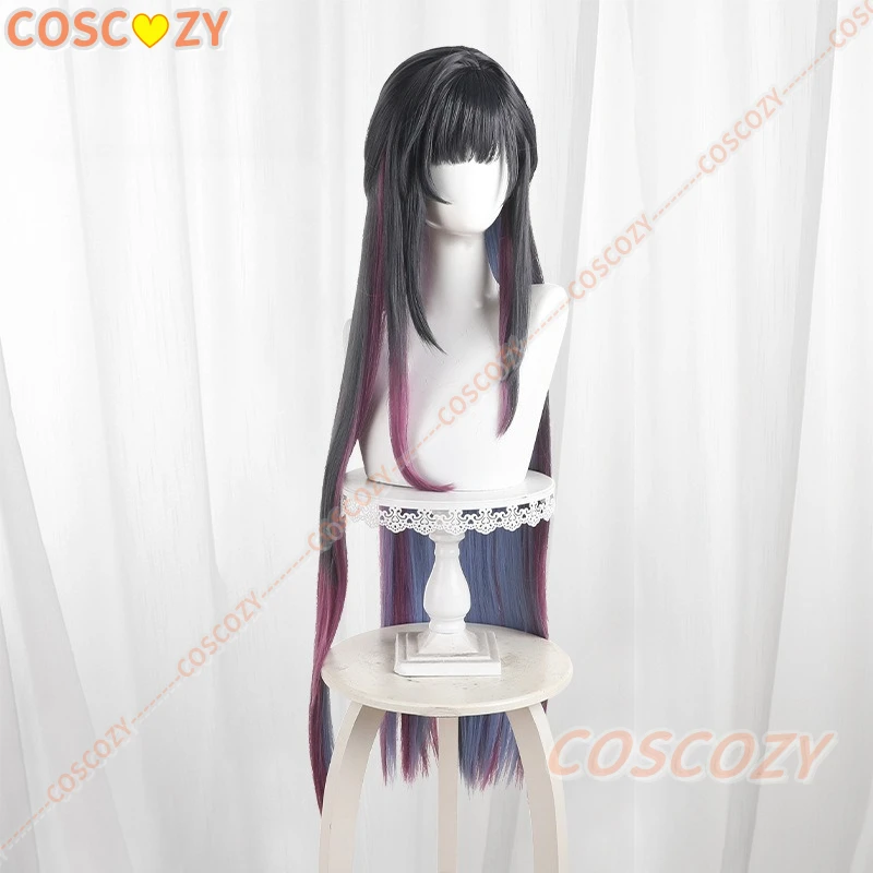 Game Honkai Star Rail Helektra Cosplay Wig 100CM Long Gradient Hair For Women Men Halloween Carnival Role Play Party Prop