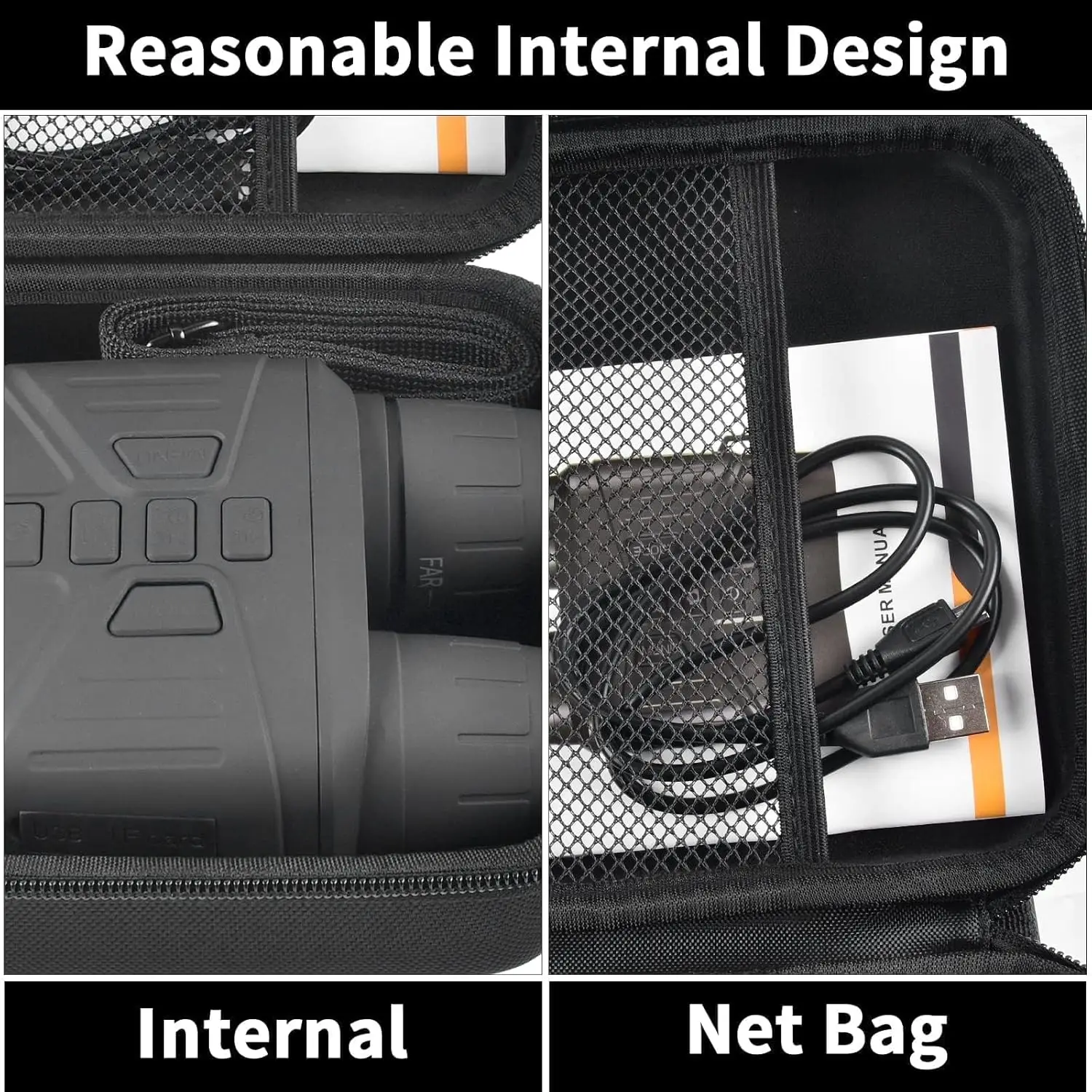 Case Compatible with HEXEUM/for Fvtga/for Vtiisamao Night Vision for Goggles - 4K Night Vision Binoculars, Holder