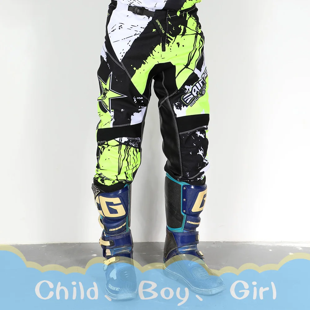 

motocross Pants racing Motorcycle boy girl clothing Moto bike mountain Youth child children kids clothes MTB