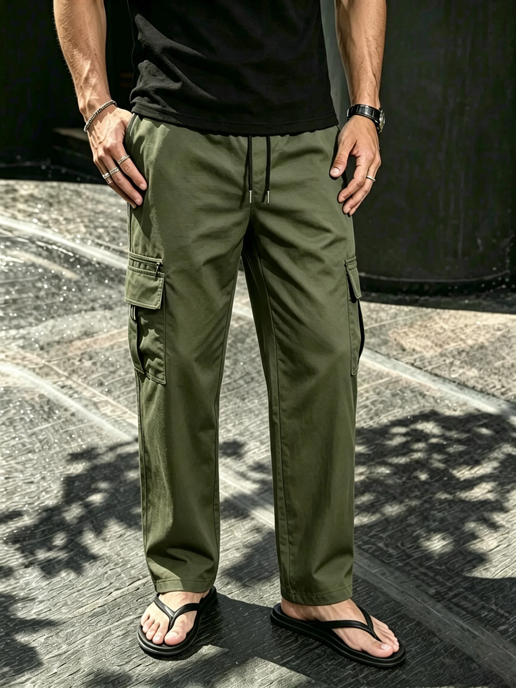 Erkek Düz Paça Kargo Geniş Paç - Cargo Pant Wide incelemesi ve fiyatı