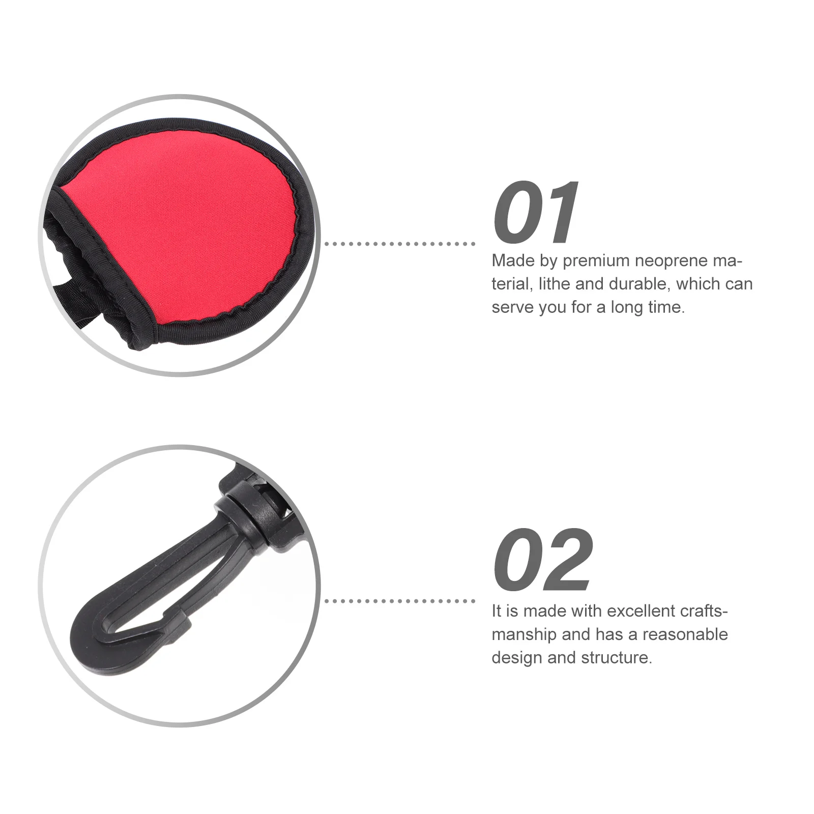 

1Pcs Premium Neoprene Golfs Protective Bag Durable Lithe Golfing Balls Wiping Pouch Multi-Function Cleaning Tool
