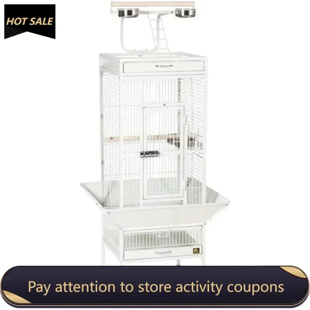 Cockatiel Chalk White Pigeons Hendryx 3151C Pet Products Wrought Iron Select Bird Cage For Parrots 18”x 18” X 57” Hut Backpack