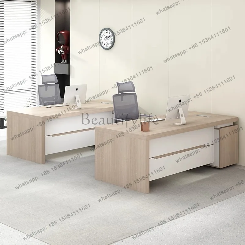 Rectangle Decoration Office Desk Large Size Fashion Interior Modern Office Desk Aesthetic Meuble Bureau