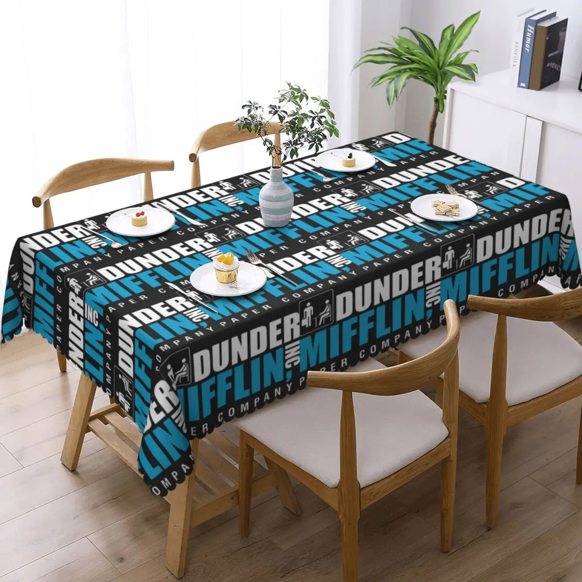 Dunder Mifflin Paper Company Essential Rectangular Tablecloth Waterproof Table Cover for Festival Party Decorations Table Cloth