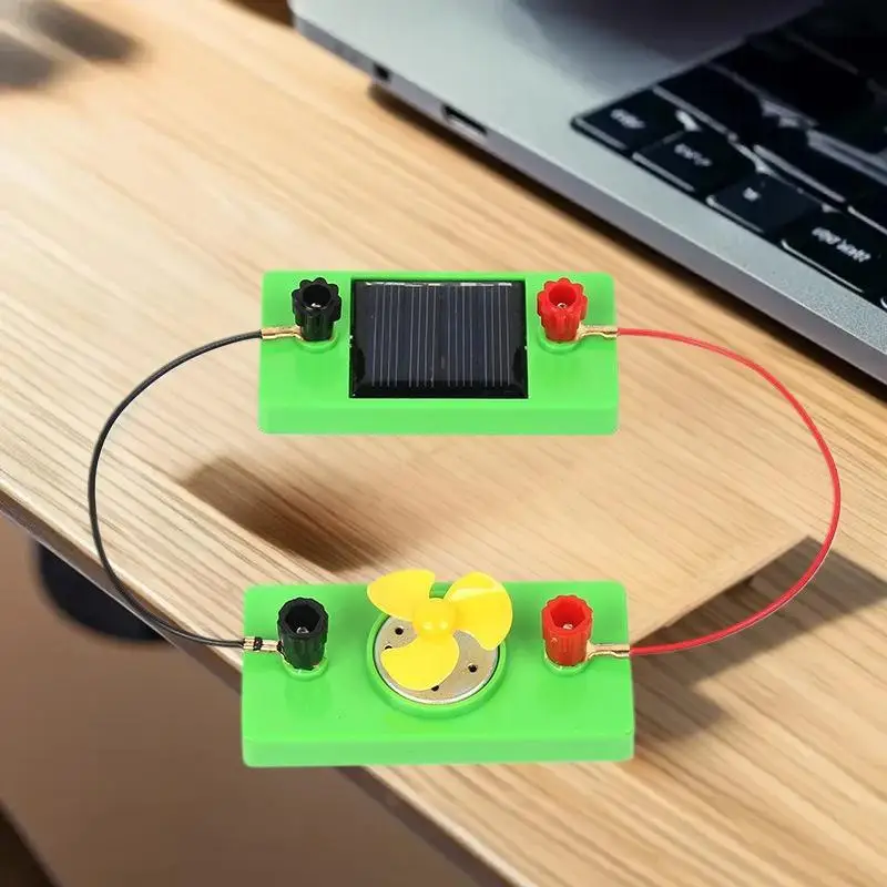 Zestaw zabawek z panelem słonecznym dla dzieci; Podstawowe nauki o obwodach elektrycznych; Innowacyjne narzędzie do nauczania fizyki
