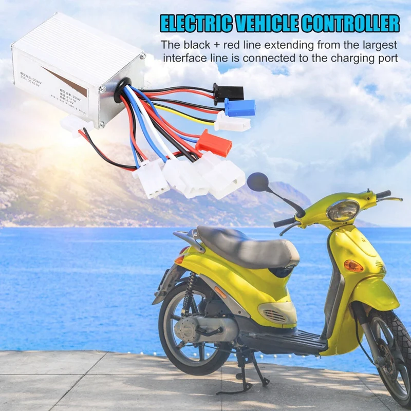 24V 250W Brushed Controller Electric Bicycle E-Bike Scooter Brush Speed Controller Motor For Electric Scooter