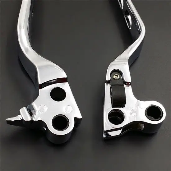 Chrome Skull Brake Clutch Lever for Harley Fat Boy Dyna Road King 883 1200 FLHR