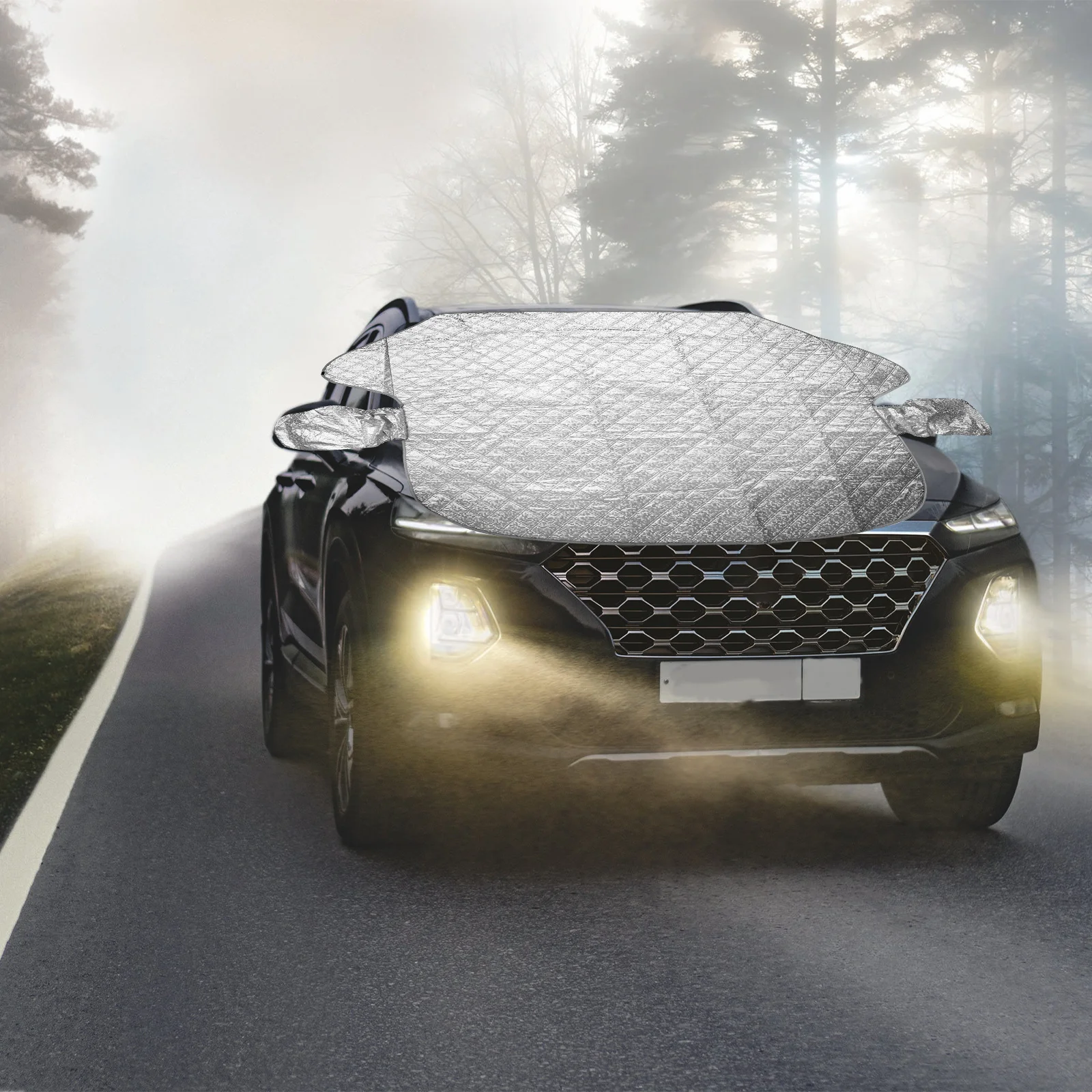 Parabrezza magnetico Copertura da neve Pellicola in alluminio Resistente impermeabile Protezione a prova di ghiaccio per auto Suv Cabina Copertura da neve per auto
