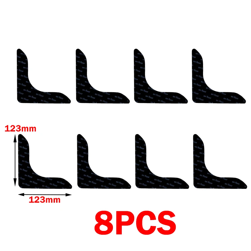 Teppich rutschfeste Aufkleber wiederverwendbar waschbar Anti Curling Teppich Patch feste Aufkleber Bodenteppich Matte Band Greifer Eckpolster Patches