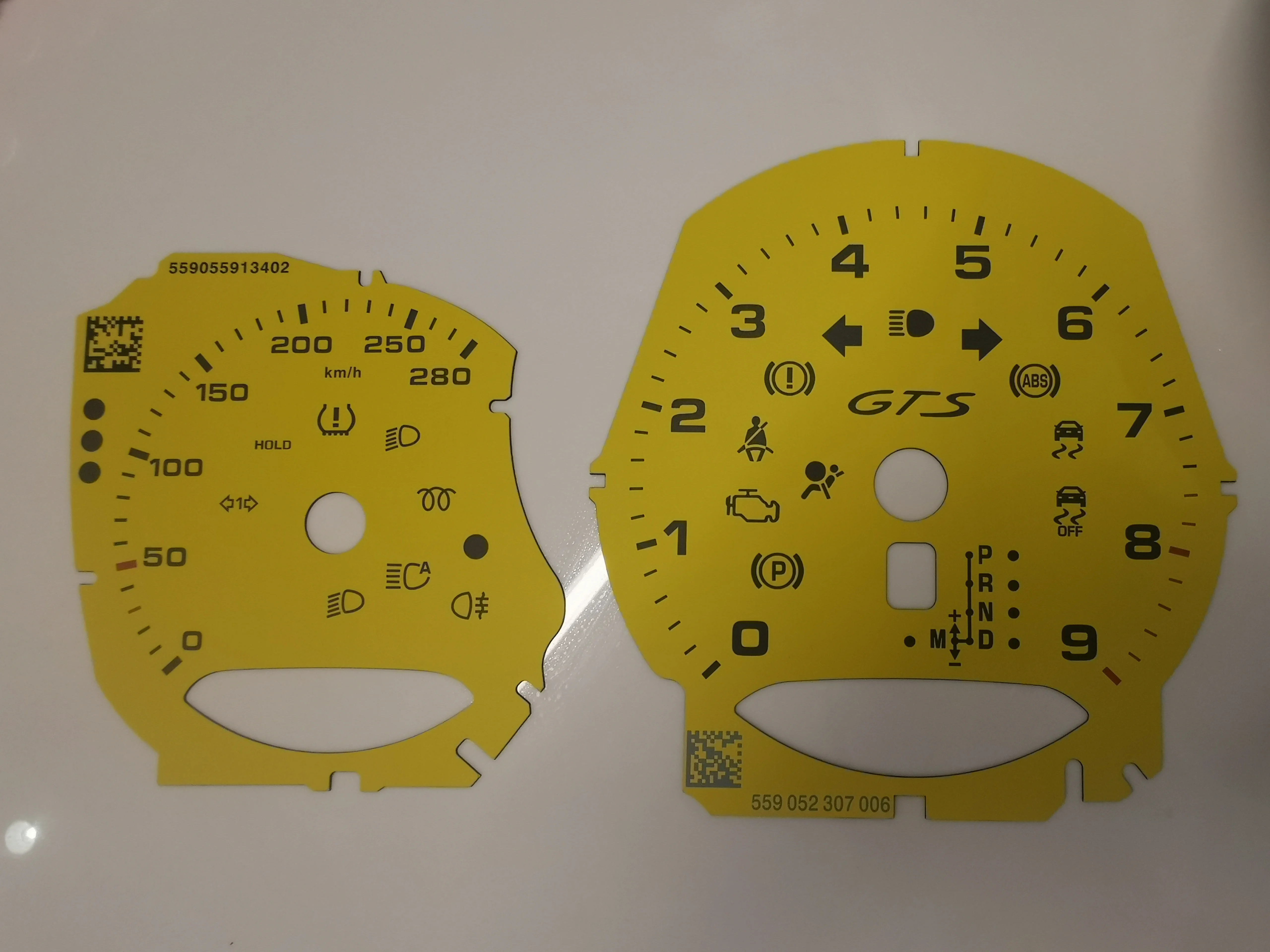 Meetvlak Overlay Gts Instrumentenpaneel Gezichtsticker 9000Rpm 280Km Voor Porsche 981 Cayman