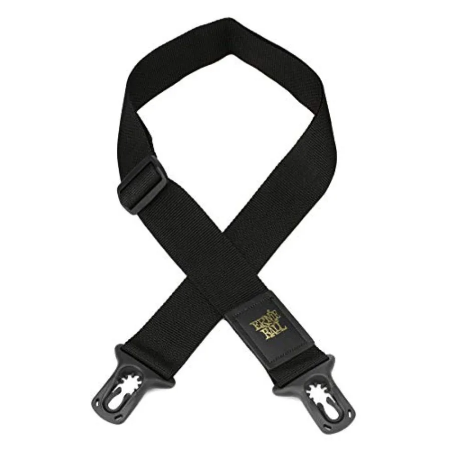 

Ремень для электрогитары Ernie Ball PolyLock, черный, P04056, из прочного полиэстера с надежной системой фиксации