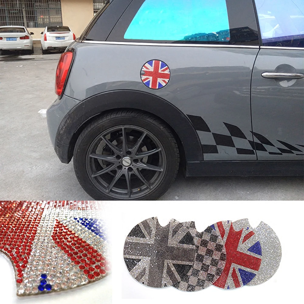 

Fuel Tank Cap Crystal Stickers Cover Decorations For M Coope r 1 J C W club F 56 F 55 R 56 R 55 R 60 R 61 Car Styling Accessory