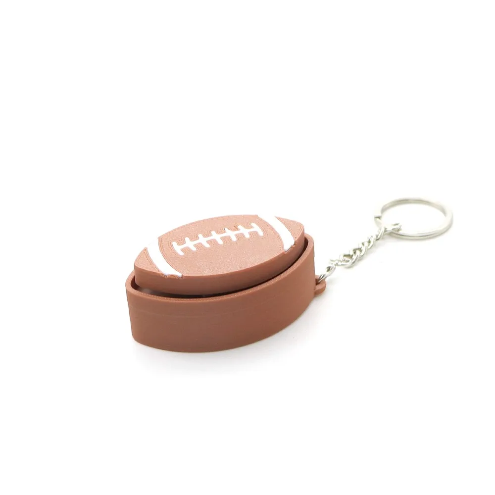 3D Printed Sports Balls Clicker Key Chain Sport Theme Basketball Baseball Sensory Clicker Football Tennis Plastic Funny Fidget
