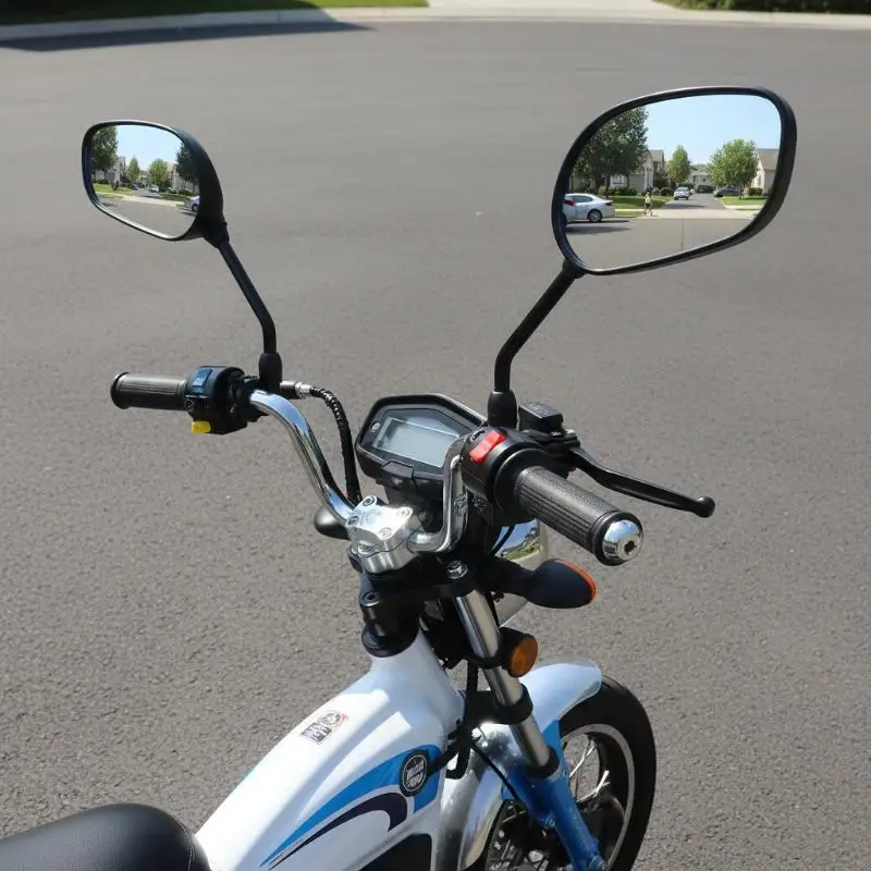 

Electric Tricycle Four Wheeler Electric Car Rearview Mirror Aluminum Alloy Base Reflector Reversing Mirror