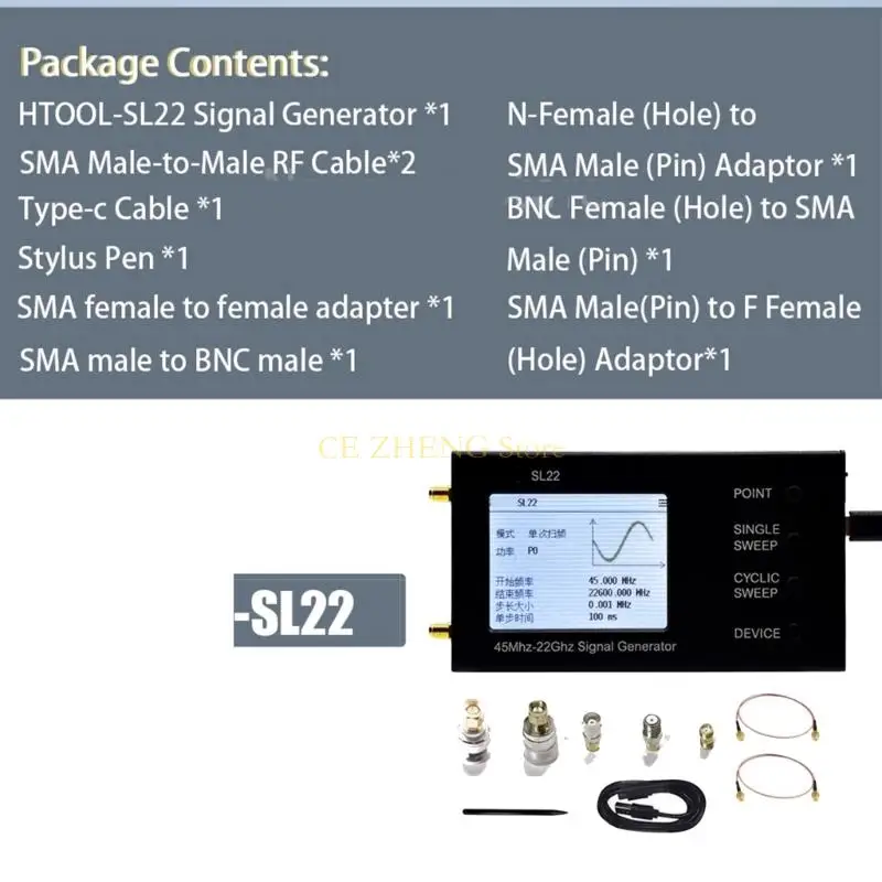 E56B SL22 Bộ tạo tần số vô tuyến đa chế độ 45 MHz 22600MHz điều khiển