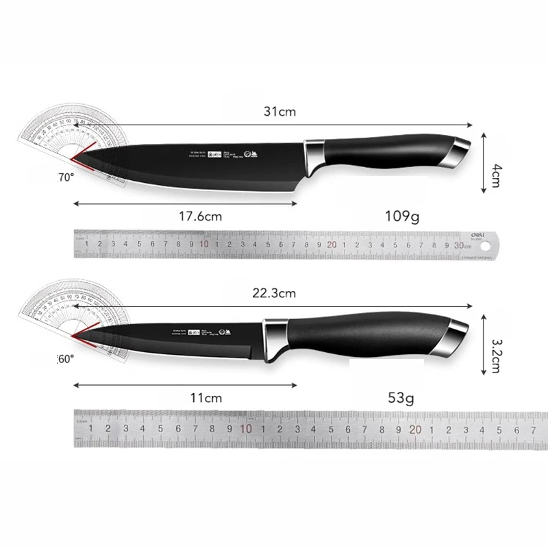 PLYS Fruit Knife Home Portable Pocket Knife Stainless Steel Kitchen 6.8 inch Chef Knife Rustproof Japanese Utility Knife