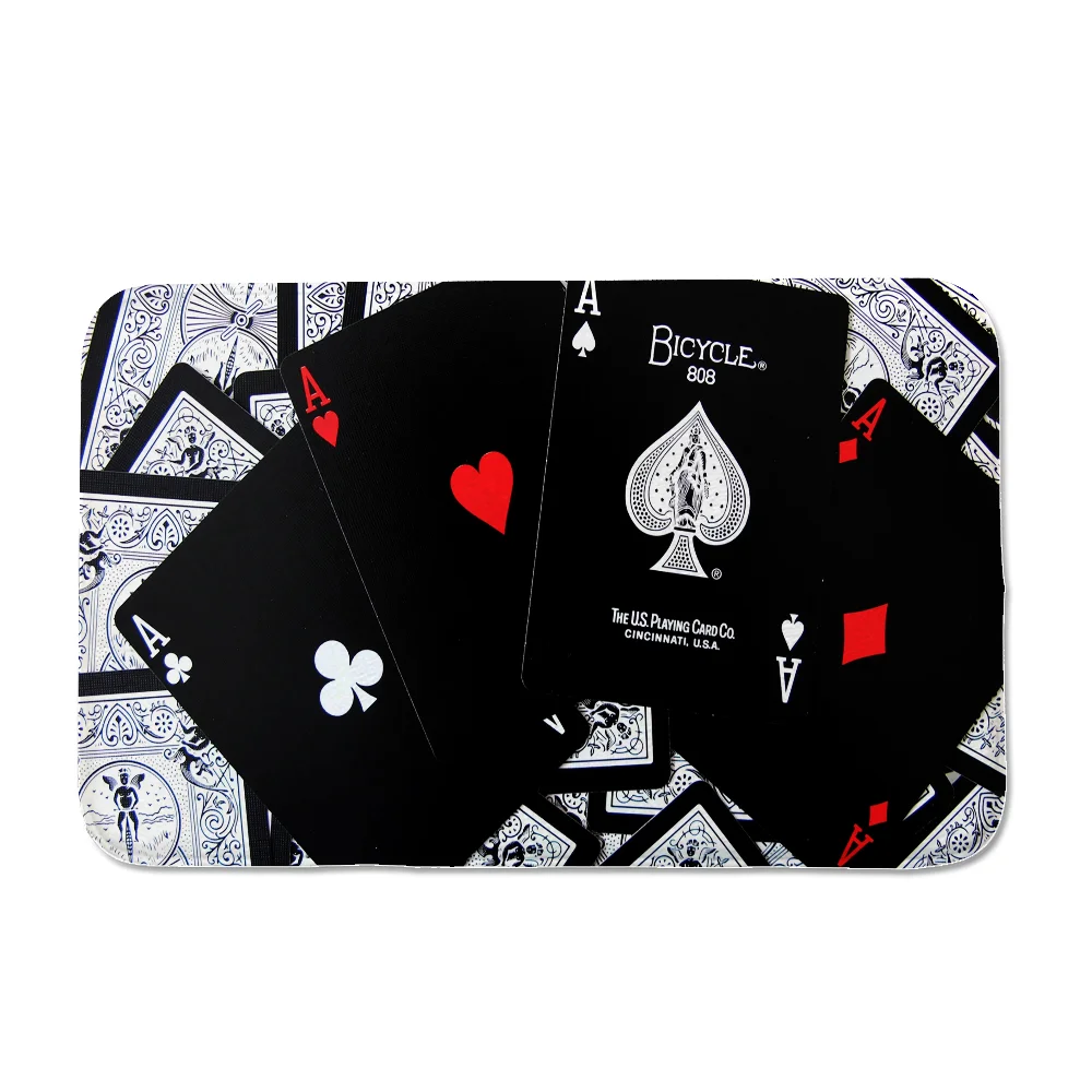 Poker Cards Super Absorbent Bathroom Rug Balcony Bedrooom Carpet for Kitchen Bath Mat Rugs Doormat Entrance Door Room Mats Foot