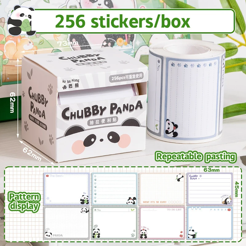 126/256 قطعة سحب ملاحظات لاصقة الكرتون طالب سجل القصاصات المسيل للدموع N مرات ملصقات DIY بها بنفسك دفتر ديكور مؤشر ملصقات للتسمية