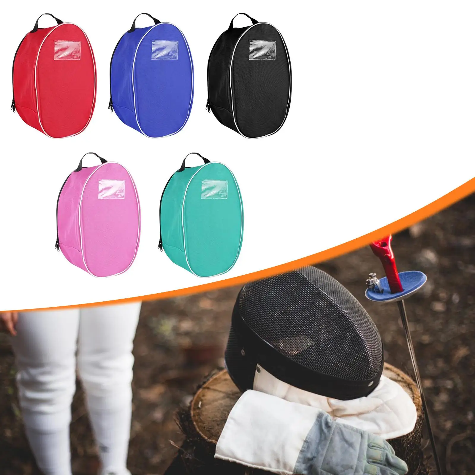 Portable Oxford Fencing Cover Bag Large Capacity Dustproof Handbag for Adult Children Mask Storage Box