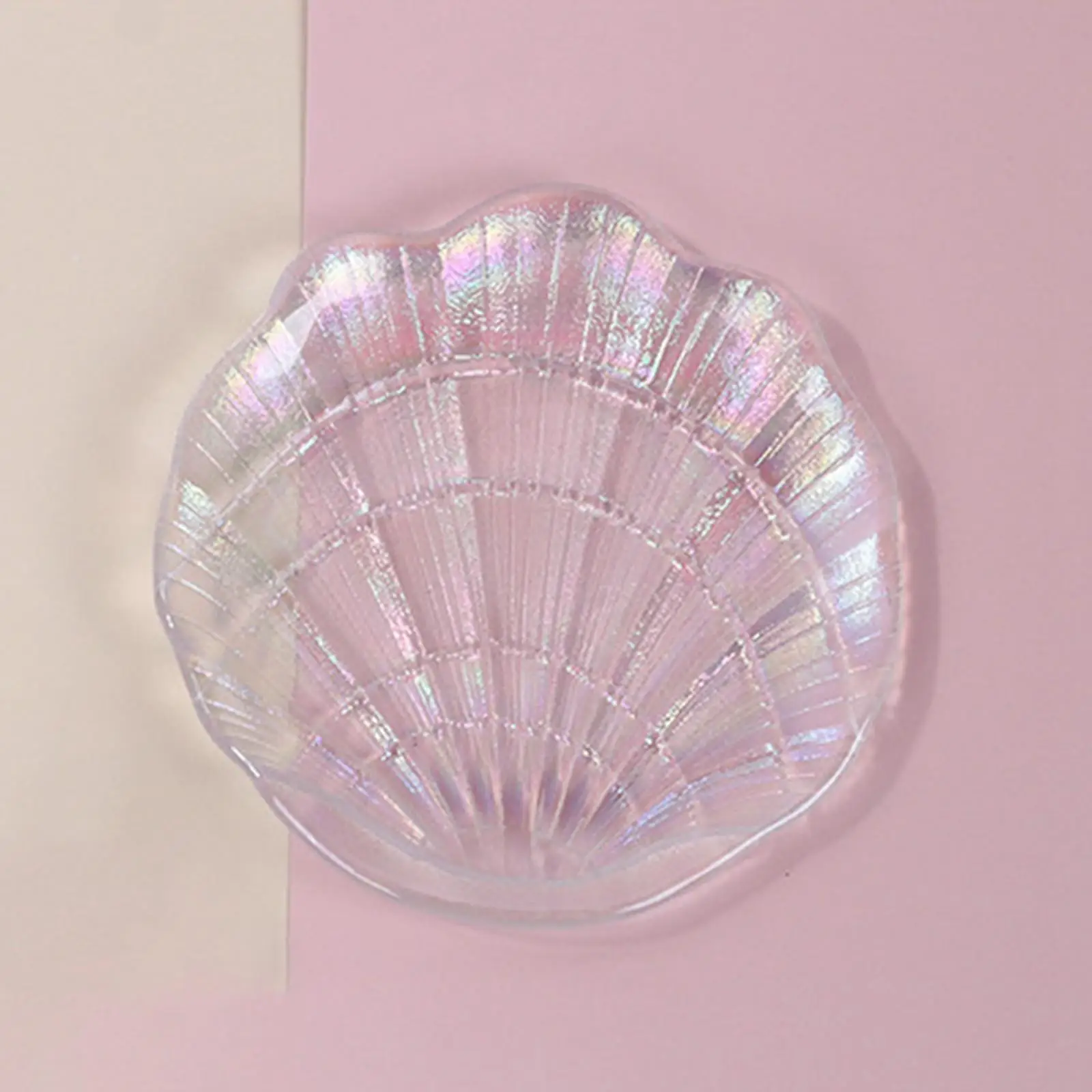 Shell Jewelry Storage Tray, Glass for Earring Ring Trinket Ear Studs Nail Art Palette