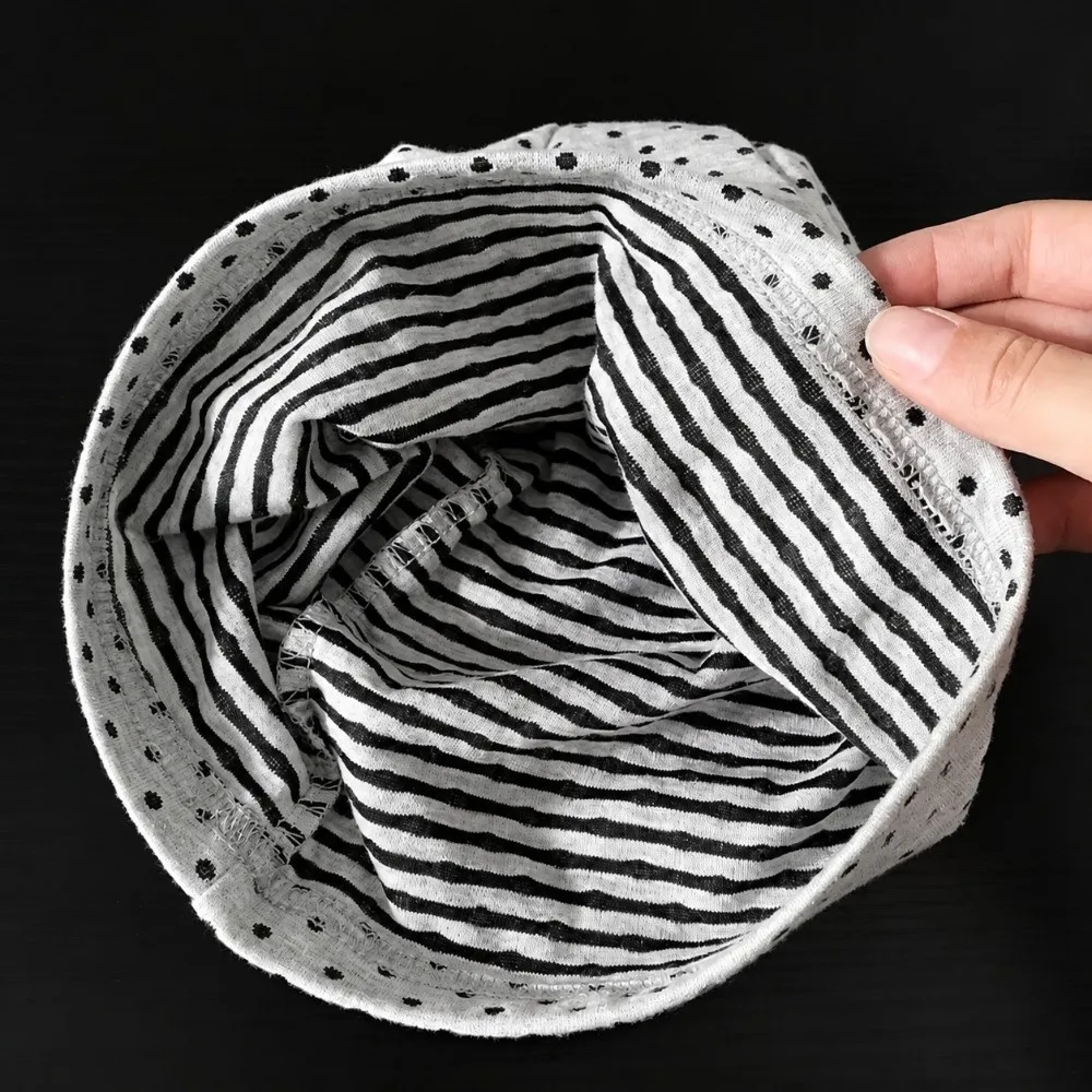 Fashion Polka Dot Pattern Stacking Bonnet Elastic Breathable Stretch Fit Hats Wing Decoration Soft Beanie Hat for Women