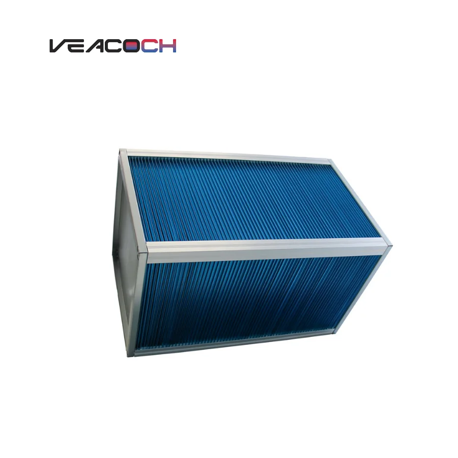 Plate Type Copper Tube Fin Air To Air Counter Flow Heat Exchanger Used For HVAC Energy Recovery System